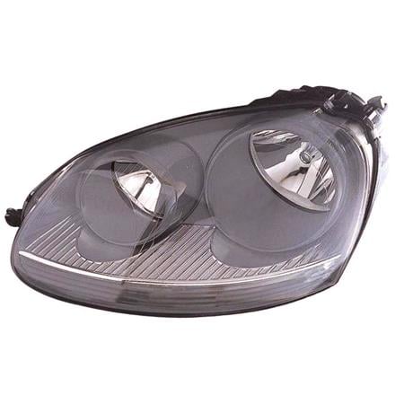 Left Headlamp (Grey Bezel, Original Equipment) for Volkswagen GOLF V 2004 2004