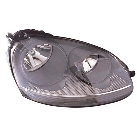 Right Headlamp (Grey Bezel, Original Equipment) for Volkswagen GOLF V 2004 2009