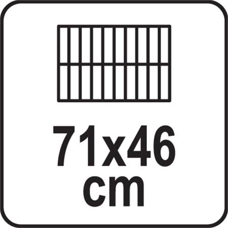 CHARCOAL GRILL XXL,CAST IRON 71X46CM