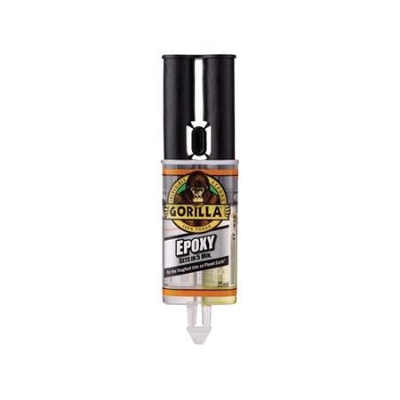 Gorilla 5 Min 2 Part Epoxy Glue Syringe   25ml
