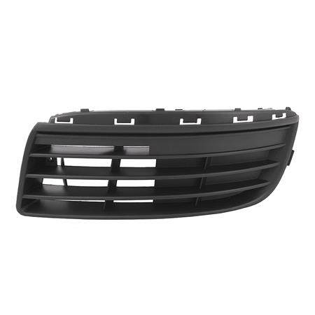 Volkswagen Jetta 2005 2010 LH (Passengers Side) Front Bumper Grille, Without Fog Lamp Holes