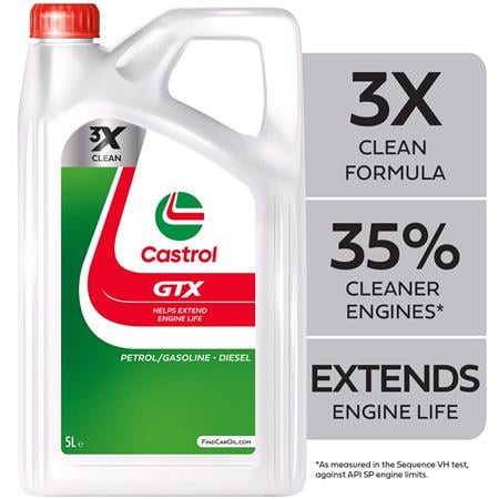Castrol GTX 5W30 A5/B5 Full Synthetic Engine Oil   5 Litre