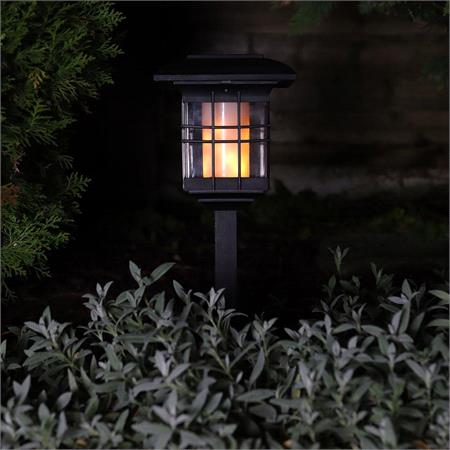 Triple Mount Solar Flicker LED Lantern