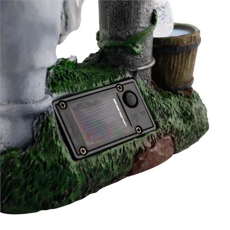 Gnome Ornament with Water Pump & Solar LED