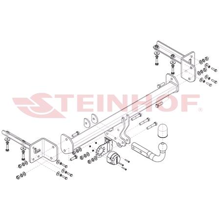 Steinhof Towbar (fixed with 2 bolts) for Honda CR V V, 2018 Onwards
