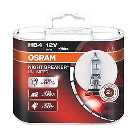 Osram Night Breaker unlimited HB4 Bulb    Twin Pack