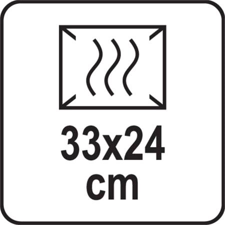 CONTACT GRILL 2000W, 33X24CM