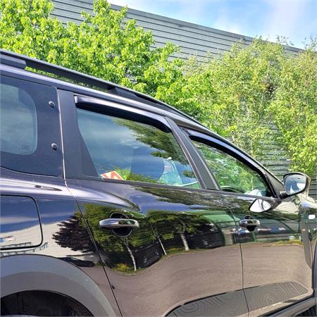 Front and Rear Heko Wind Deflectors For Ford S MAX 2010 2016