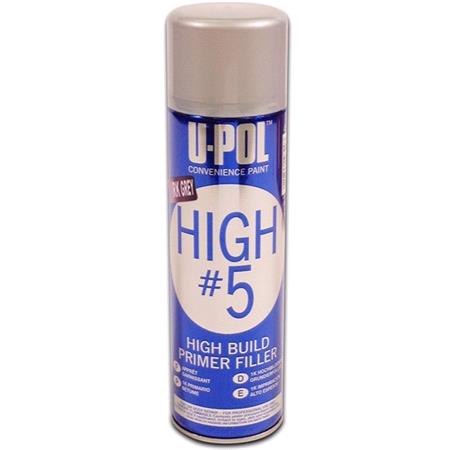 U POL HIGH#5 High Build Primer Filler   Dark Grey   450ml