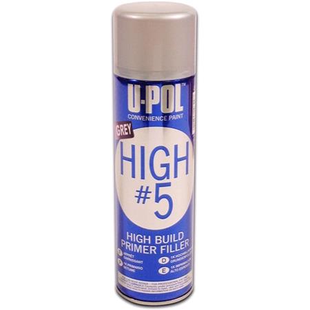 U POL HIGH#5 High Build Primer Filler   Grey   450ml