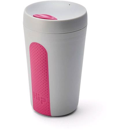 Hip Travel Cup   354ml   Stone & Hot Pink