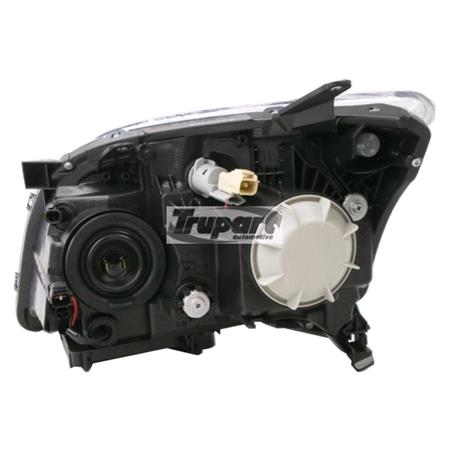 Right Headlamp (Halogen, Black Bezel) for Toyota AVENSIS Estate 2006 2008