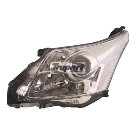 Left Headlamp (Projector Type, Halogen, Takes H11/HB3 Bulbs, Supplied Without Motor) for Toyota AVENSIS Estate  2009 2011