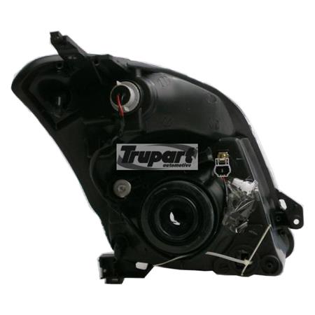 Left Headlamp (Chrome Bezel, With Load Level Adjustment) for Suzuki SWIFT III 2005 on