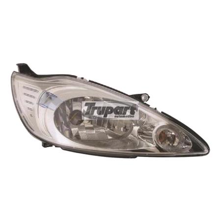 Right Headlamp (Halogen, Takes H4 Bulb, Supplied With Motor) for Ford KA 2009 on