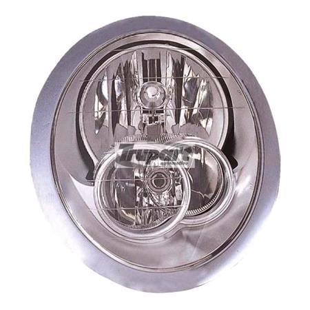 Left Headlamp (Supplied With Motor, Takes H7/H7 Bulb) for Mini MINI Convertible 2004 2006