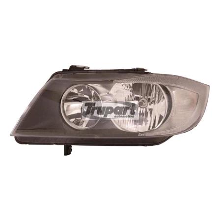 Left Headlamp (Halogen, Takes H7/H7 Bulbs, Supplied Without Motor) for BMW 3 Series 2005 2008