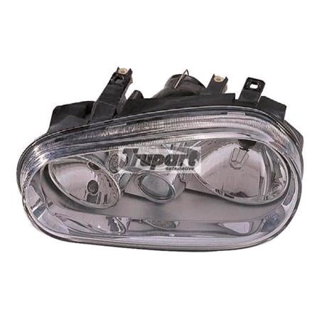 Left Headlamp (With Fog Lamp, Takes H1/ H3/ H7 Bulb) for Volkswagen GOLF Mk IV Estate 1998 2004