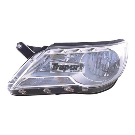 Left Headlamp (With Motor) Volkswagen TIGUAN 2008 2011