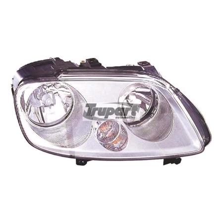 Right Headlamp (Halogen, Takes H1/H7 Bulbs, Supplied Without Motor) for Volkswagen CADDY III Life and Maxi 2004 2010