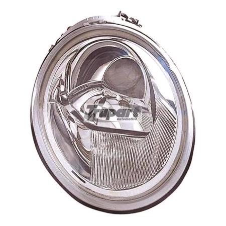 Right Headlamp (Halogen, Takes H1 / H1 Bulbs) for Volkswagen BEETLE 1998 2005