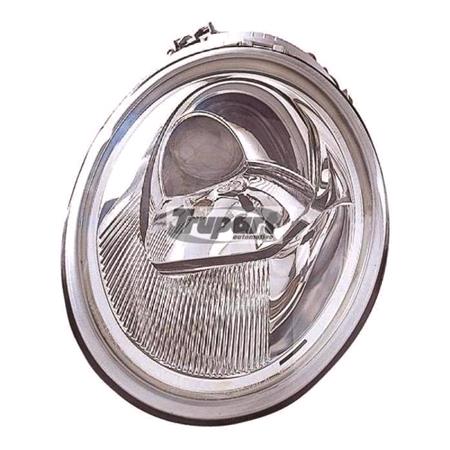 Left Headlamp (Halogen, Takes H1 / H1 Bulbs) for Volkswagen BEETLE Convertible 1998 2005