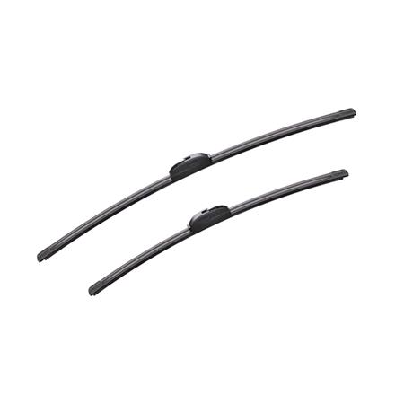 Bremen Vision Flat Wiper Blade Front Set (650 / 550mm   Check Arm Connection) for Renault SCENIC 2003 to 2009