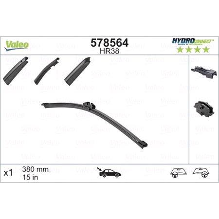 Valeo HR38 HydroConnect Wiper Blade HR38 Rear  38cm