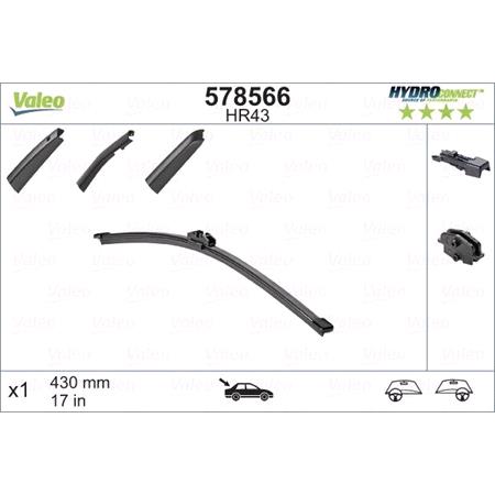 PIORO WYCIERACZKI 430MM HR43 HYDROCONNECT TYO