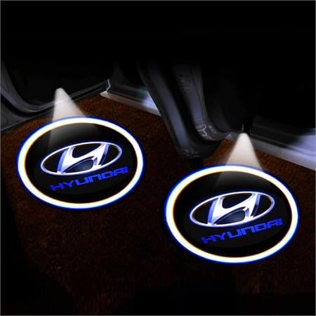Hyundai Car Door LED Puddle Lights Set (x2)   Wireless 