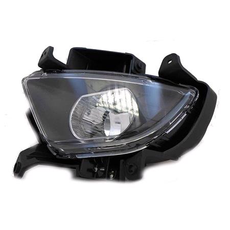 Left Front Fog Lamp (Black Bezel, Takes H7W/ Bulb) for Hyundai i30 Hatchback 2009 on