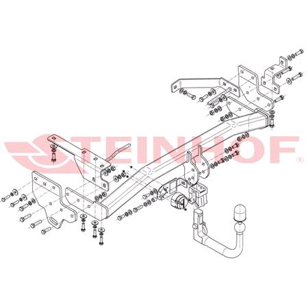 Steinhof Automatic Detachable Towbar (vertical system) for Infiniti EX, 2012 Onwards