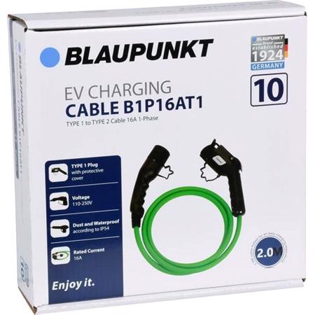 Blaupunkt EV 16A Type 1 Charging Cable B1P16AT1   2 Meters
