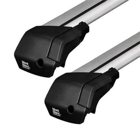Mont Blanc Xplore silver aluminium wing Roof Bars for 5 Series Touring 2017 Onwards