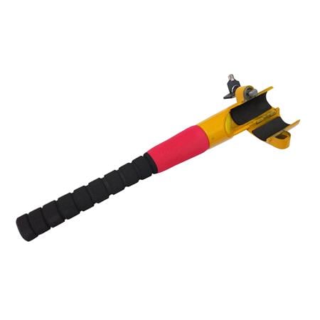 Baseball Bat Steering Wheel Lock   Yellow