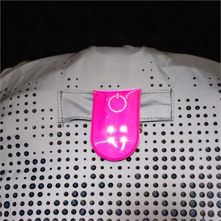 Hi Vis Clip on LED Multilight (WIDE) in Pink