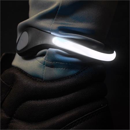 Hi Vis  Reflective LED Shoe Clip in White