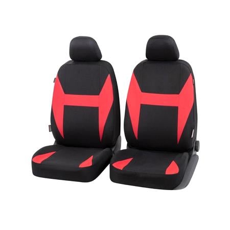 Walser Caledon Front Car Seat Covers   Black & Red For Mercedes GL CLASS 2012 Onwards