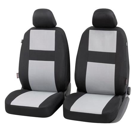 Walser Glasgow Front Car Seat Covers   Black & Grey For Mitsubishi OUTLANDER III Van 2013 Onwards