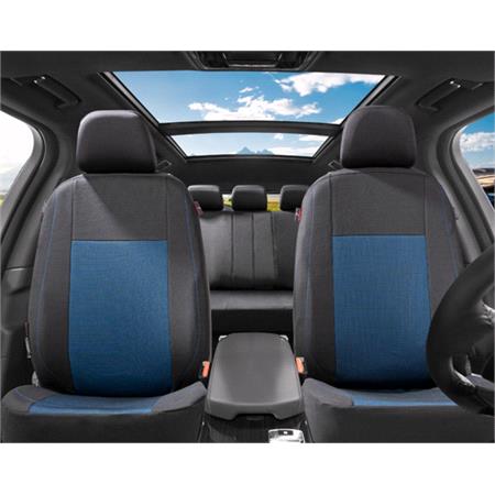 Walser Ardwell Car Seat Cover Set   Black and Blue For Mercedes GL CLASS 2012 Onwards