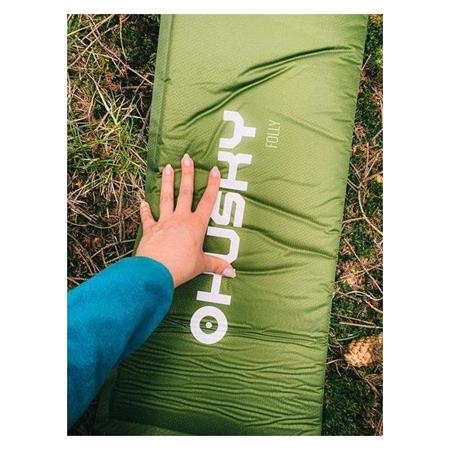 Husky Folly Self Inflating Sleeping Mat 2.5cm Insulating Layer   Bright Green