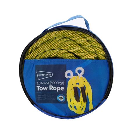 Tow Rope (Braided)   Yellow   3 Tonne
