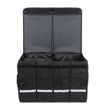 Streetwize Collapsible Car Boot Organiser with Removable Dividers and Alloy Handles