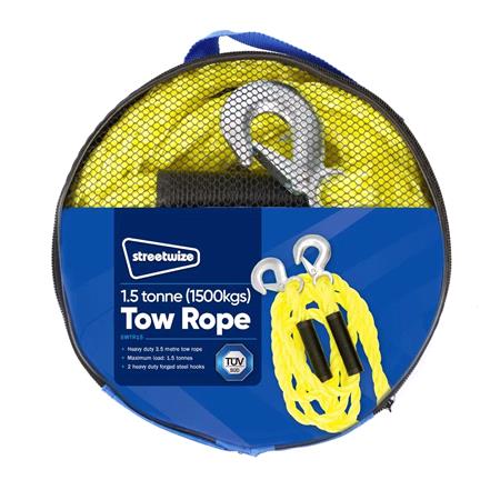 Tow Rope (Braided)   Yellow   1.5 Tonne