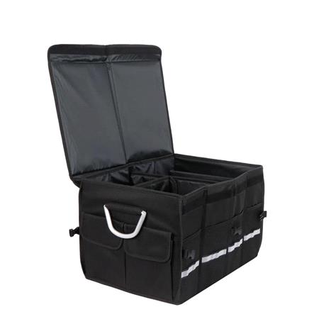 Streetwize Collapsible Car Boot Organiser with Removable Dividers and Alloy Handles