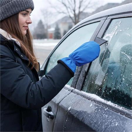 Ice Scraper with Mitt