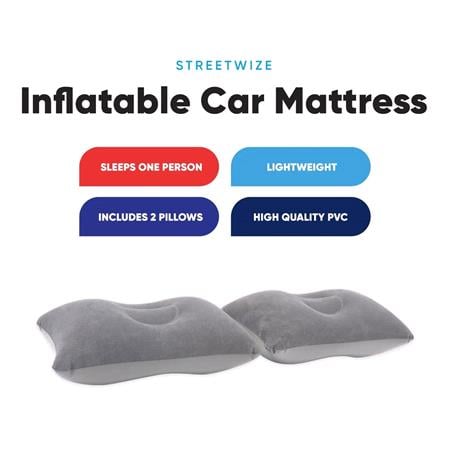 Streetwize Inflatable Car Back Seat Mattress for Travel and Camping