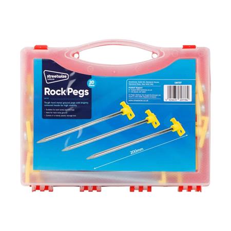 Heavy Duty Tent Pegs 7x200mm   Pack of 20