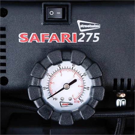 Streetwize Safari 300PSI 12V Air Compressor With Emergency Work Light