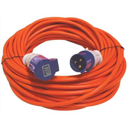 230V 25m 3 Pin Plugs Extension Cable